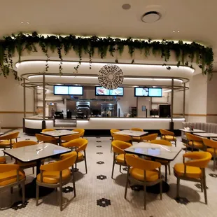 the interior of a restaurant