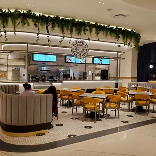 the interior of a restaurant