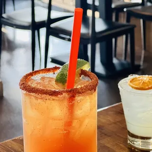 Pick your flavors. Michelada or Margarita!!