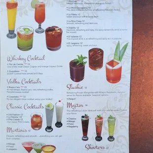 Cocktails.