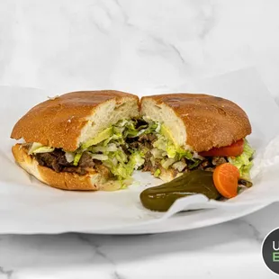 a sandwich on a plate