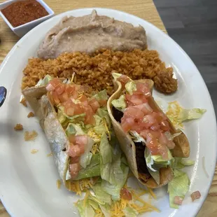 Hard shell taco plate