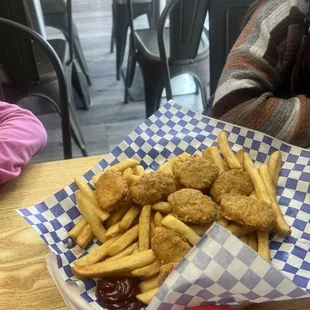 Huge same of nuggets for kids, my kids were able to share