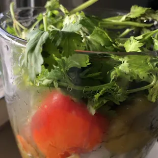 Homemade green salsa!