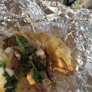 Goat/Chiva taco