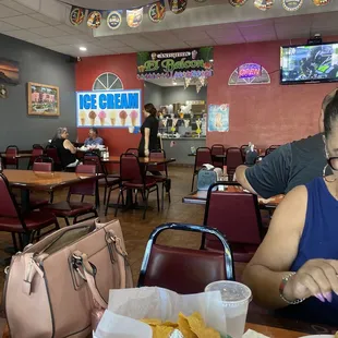 a man and a woman sitting at a table