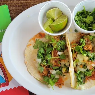 Chorizo Tacos Tacos a la Parrilla (Grilled Meat) (3)