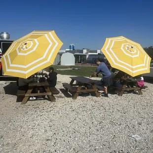 Outdoor seating area