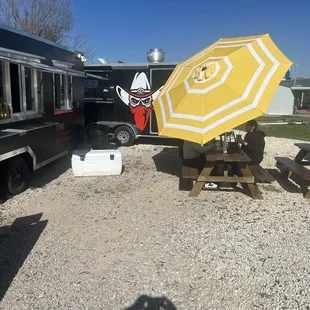 Outside seating area