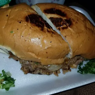 Very bland chorizo torta.