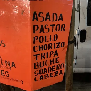 Meat choices