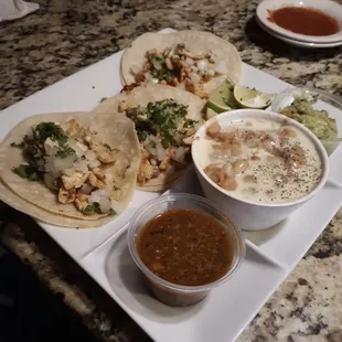 Chicken tacos n dip
