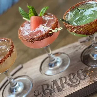 Flight of margaritas