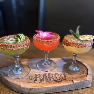 Cheers with a Margarita flight!!!