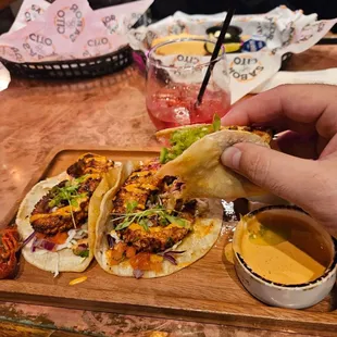 Tacos De Camaron Empanizado