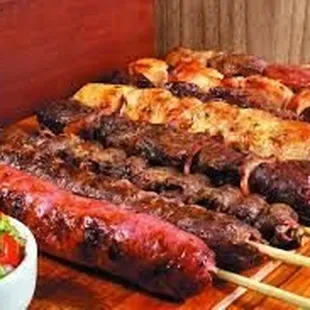 El Churrasco. Brazilian barbeque cooked and served fresh from local meat market.