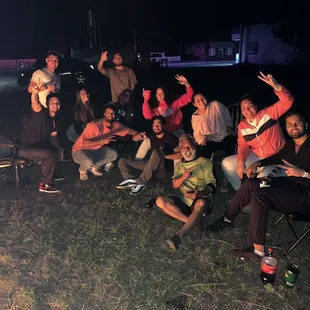 His lit fire party's