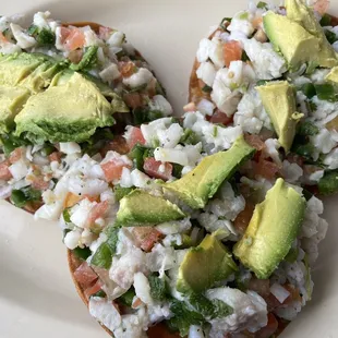 Ceviche tostadas