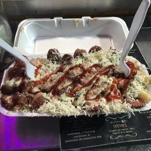 Salchipapa Especial