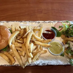 Burger &amp; Taco Combo w/fries