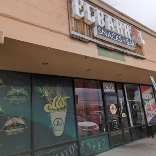 the outside of the building