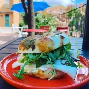 a sandwich on a plate