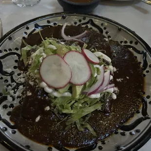 Enchiladas de Mole Poblano