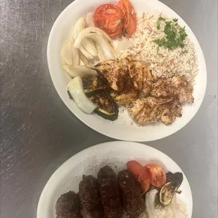 El Basha marinated chicken ko Bob  El Basha kofta(lost) ko bob