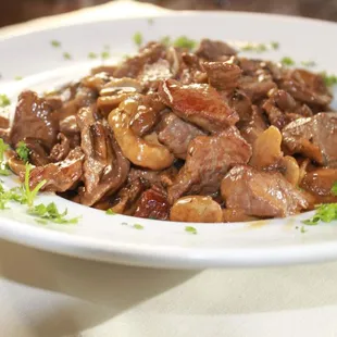 beef and mushrooms