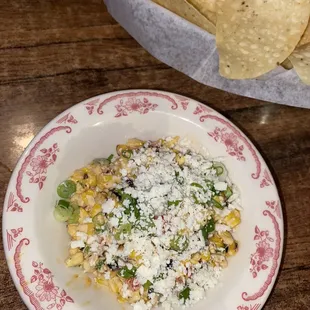 Mexican Street Corn and Chips