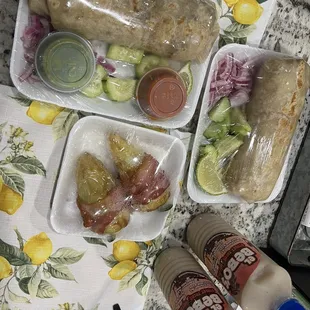 Carne asada burrito, Sonoran hot dogs