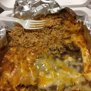 A hot mess of enchiladas
