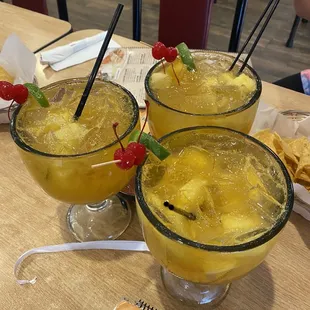 Tequilla Sunrise Margaritas