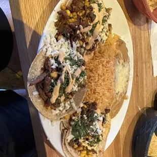 Elotes Steak Tacos