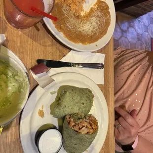 Chicken burrito