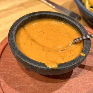 extra salsa we asked for- delicious!! spicy yet perfect