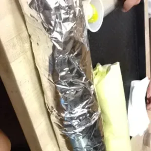 My Bigzilla burrito vs my friends Vegas burrito. I win!!!