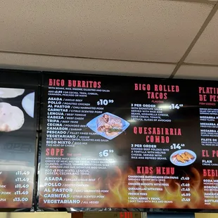 Here's a clear picture of the current menu. Every time I try to refer someone there's never been an updated picture of the menu.