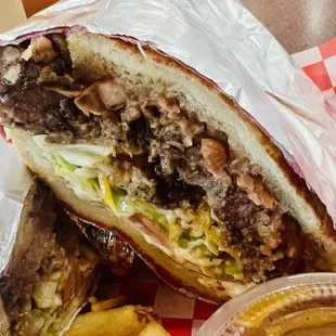 I'm coming back for another 1 of these beauties! It's a fat juicy burger with some mild heat. Delish!!