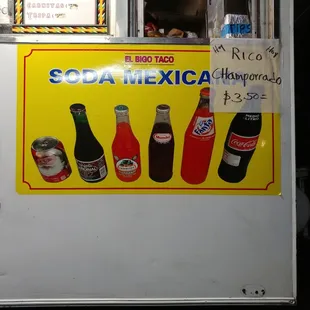 Sodas they offer