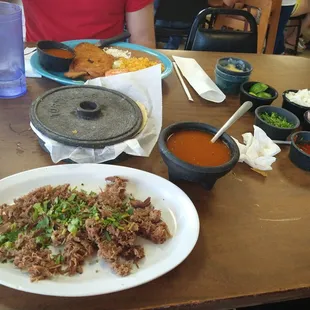 Chili relleno and birria de borrego.  Tres leches cake.