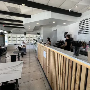 The coffee shop/bakery side