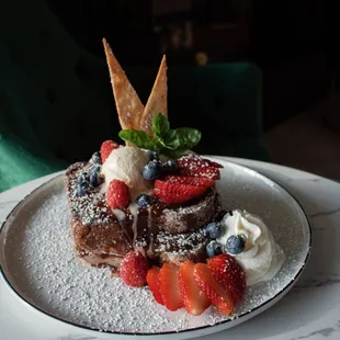 Nutella stuffed churro French Toast