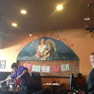 Great fajitas and cheese dip