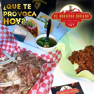 a variety of food items