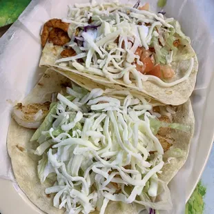 Shrimp and chicken Taco Supreme