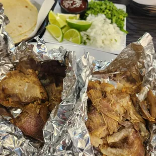 Barbacoa de Borrego (1/2 lb Macisa and 1/2 lb Costilla)