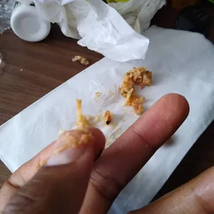 Found a chicken bone in my taco