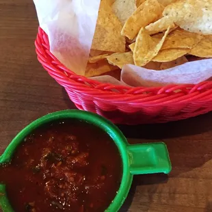 Great chips and salsa!