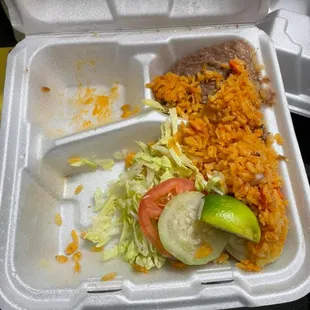 The &apos;salad&apos; that supposedly comes with my fajitas.